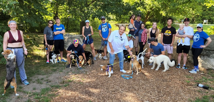 In August, Mizzou CMP faculty, staff and trainees participated in the 2022 Run for Research Awareness to help raise vital program support for Homes for Animal Heroes to foster and rehome retired research d