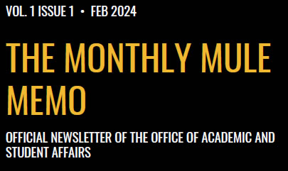 MONTHLY MULE NEWSLETTER VOL. 1 ISSUE 1 • FEBRUARY 2024