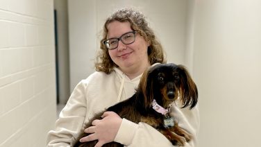 bailey crouch and her dog