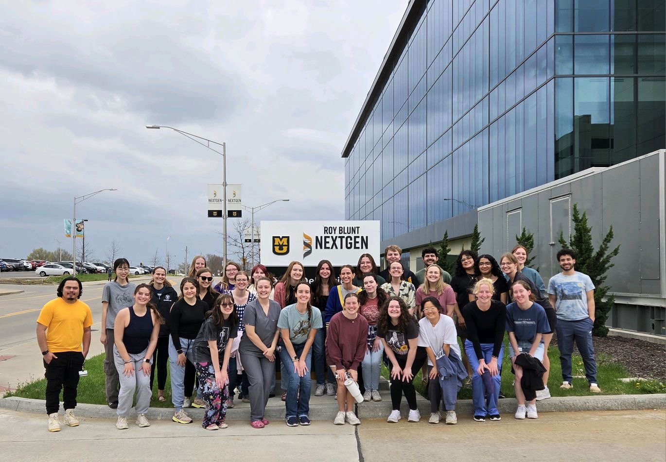 VRSP group photo outside nextgen building
