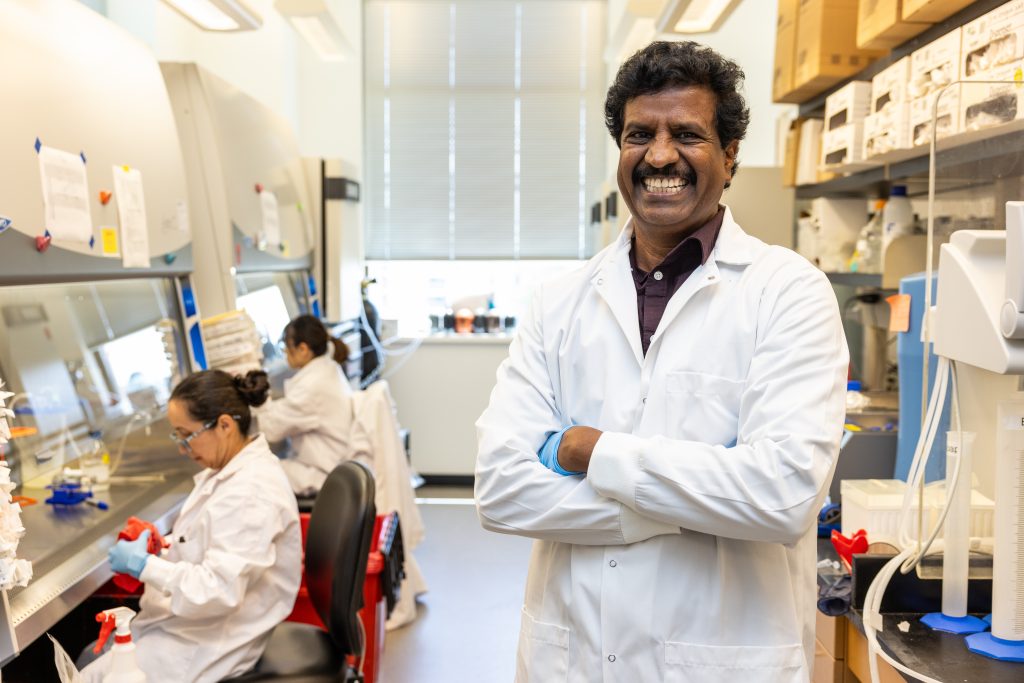 Roman Ganta, PhD, a Curators' Distinguished Professor and the McKee Endowed Professor of Pathobiology and Integrative Biomedical Sciences
