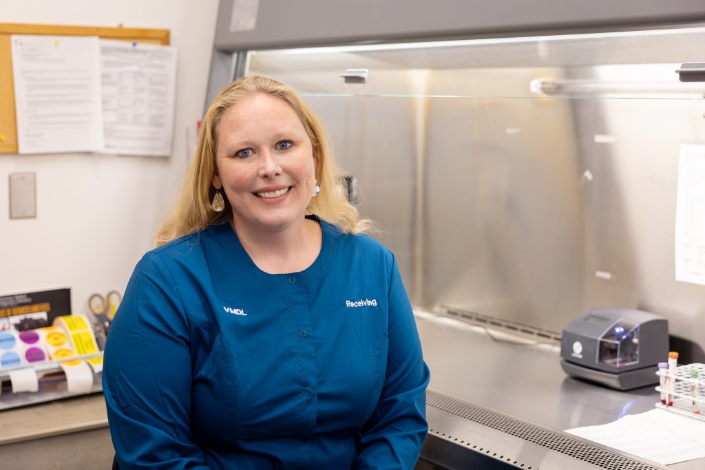 Lauren Delaney sitting down