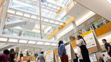A view of the poster presentations from CVM Research Day