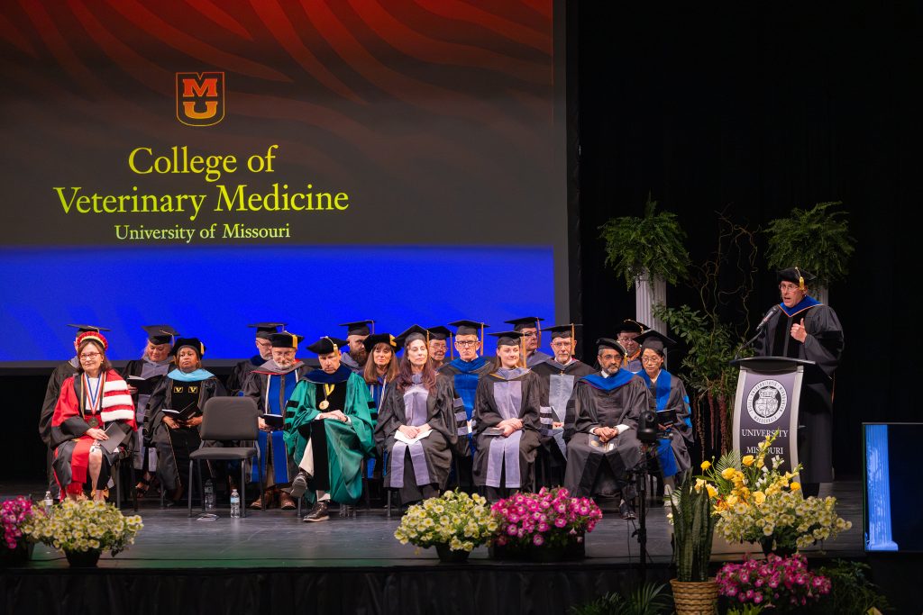 provost martens speaks at commencement